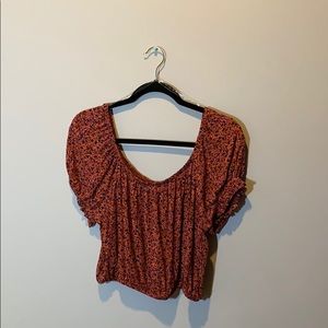 Sky and Sparrow Off-Shoulder Top